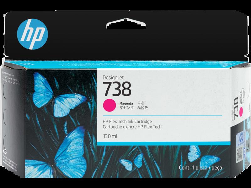 HP HP 498N6A (738) MACENTA DESIGNJET INK 130 ML