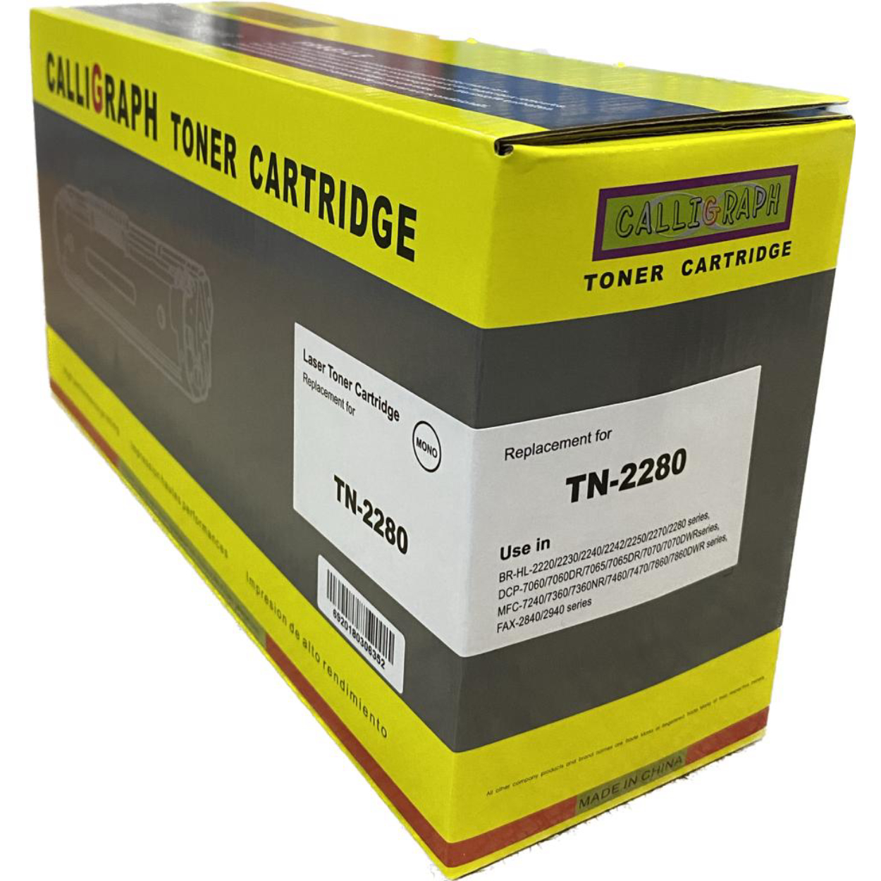 CALLIGRAPH TN-2280 TN450/TN-2260 /HL-2130 2220/2225/2250/2060/7055/7360 2600 Syf Resim-1