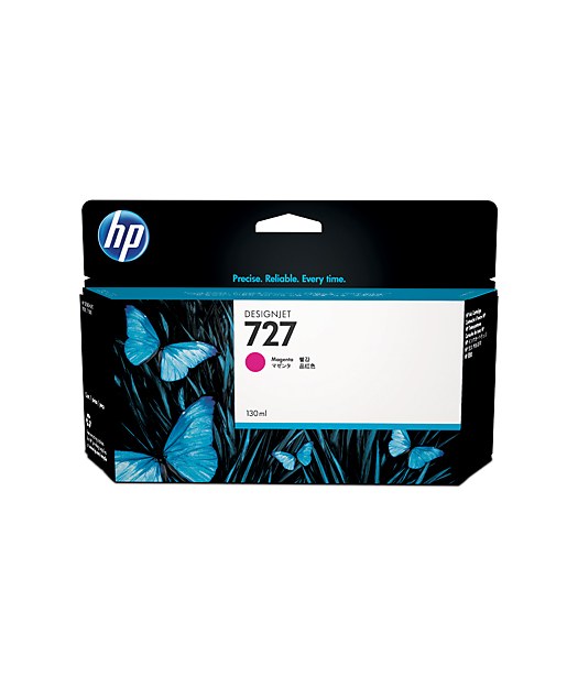 HP  B3P20A (727) MACENTA 130 ML GENIS FORMAT MUREKKEP KARTUSU Resim-1