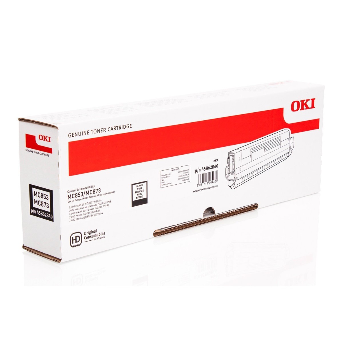 OKI 45862840 SİYAH TONER/MC853 MC873 MC883/7000 SAYFA