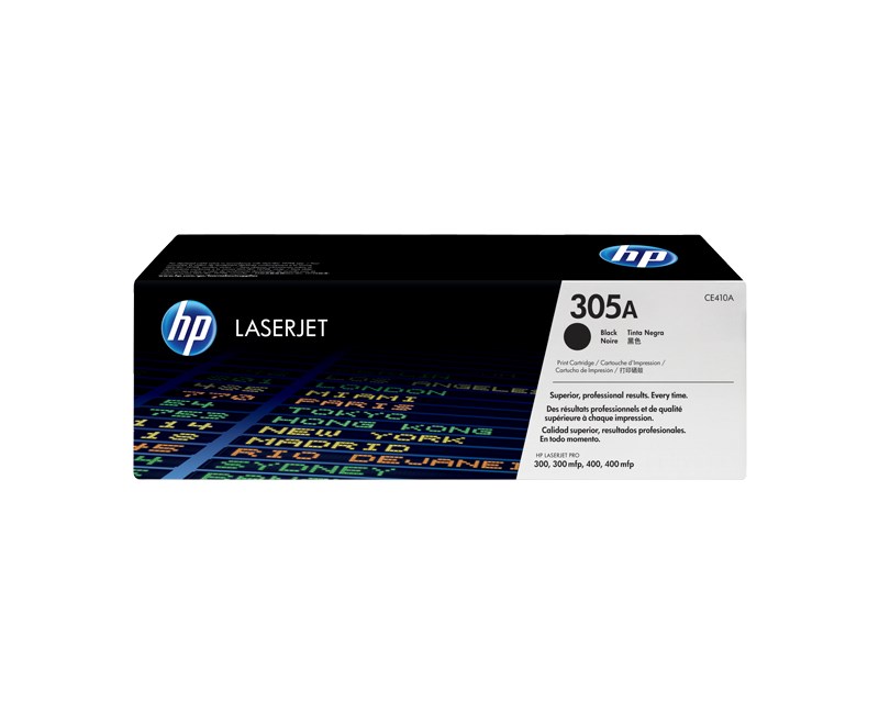 HP 305A-CE410A Siyah Orjinal Toner