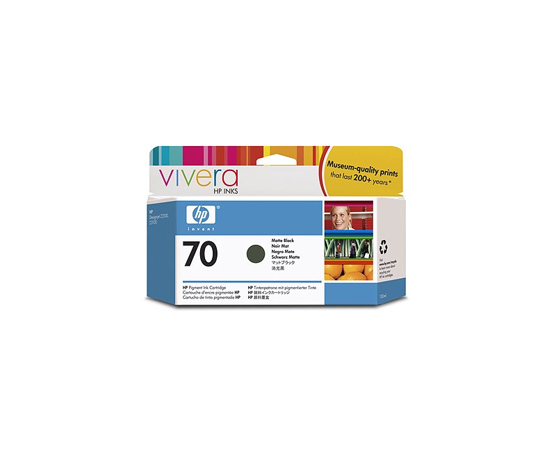 HP C9448A  70 130ml Matte Black Ink Cartridge with Vivera Ink