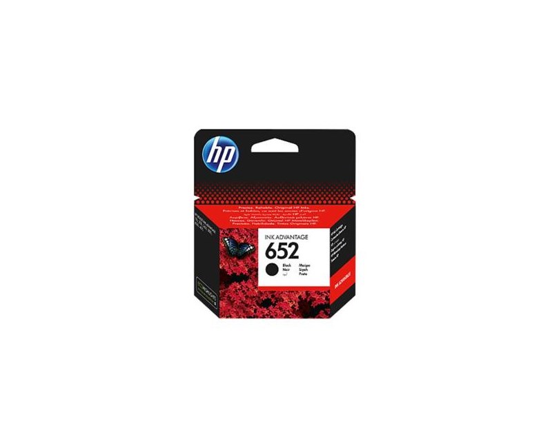 HP F6V25A Siyah Mürekkep Kartuş (652) Resim-1