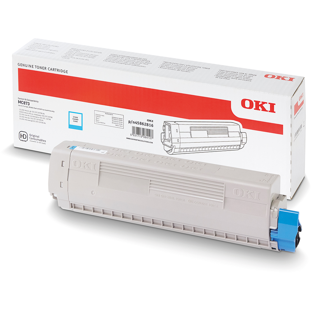 OKI 45862816 MAVİ TONER-C MC873 MC883 10.000 SAYFA