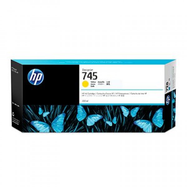 HP HP F9K02A (745) SARI 300 ML GENIS FORMAT MUREKKEP KARTUSU Resim-1