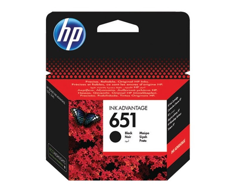 HP C2P10AE (651) SIYAH MUREKKEP KARTUSU 600 SAYFA