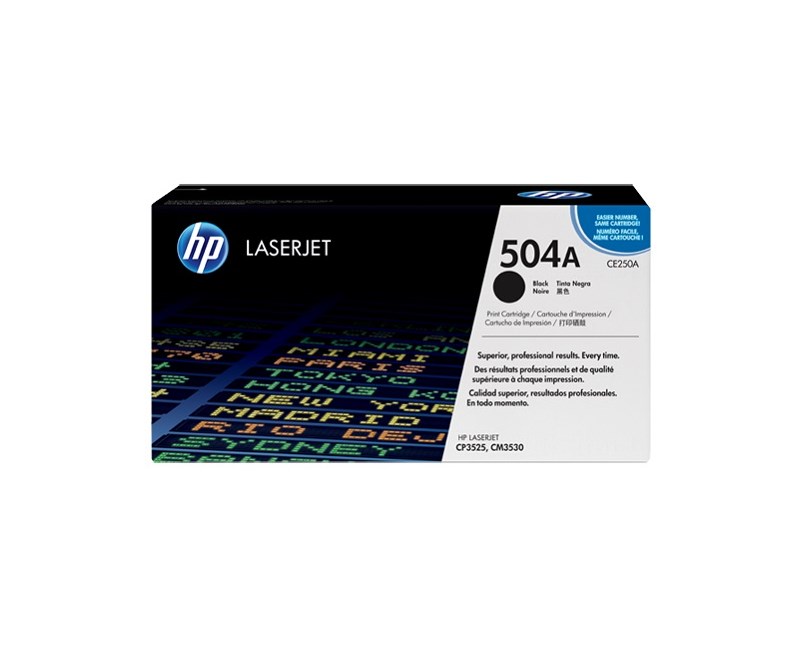 HP 504A-CE250A Siyah Orjinal Toner