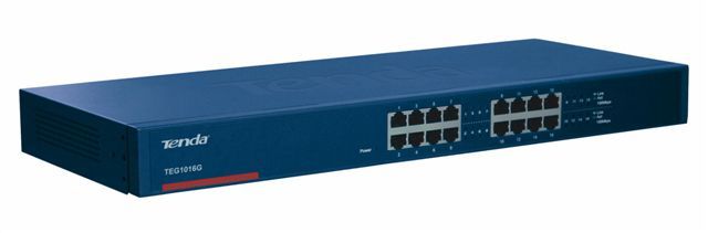 TENDA 16 PORT 10/100/1000Mbps Rack Mountable Switch TEG1016G